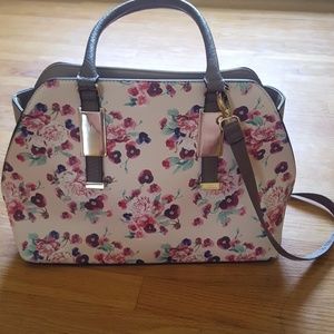 Flower print purse
